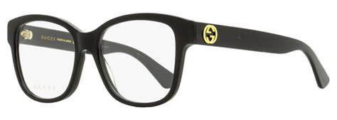 Gucci Square Eyeglasses GG0038ON 001 Black 54mm 38.